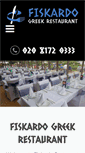 Mobile Screenshot of fiskardogreekrestaurant.co.uk